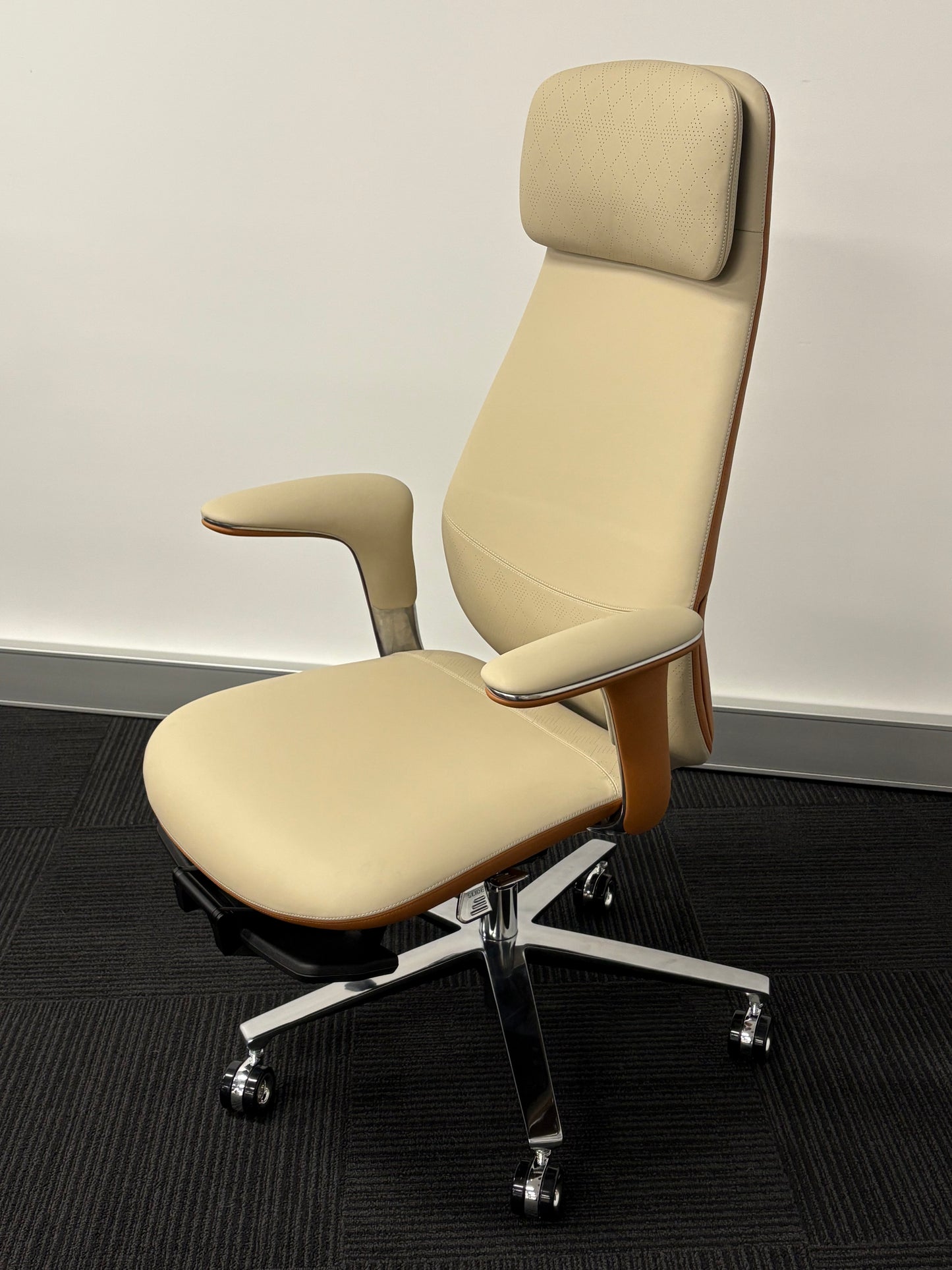 TOMU Italian Genuine Leather Executive Office Chair