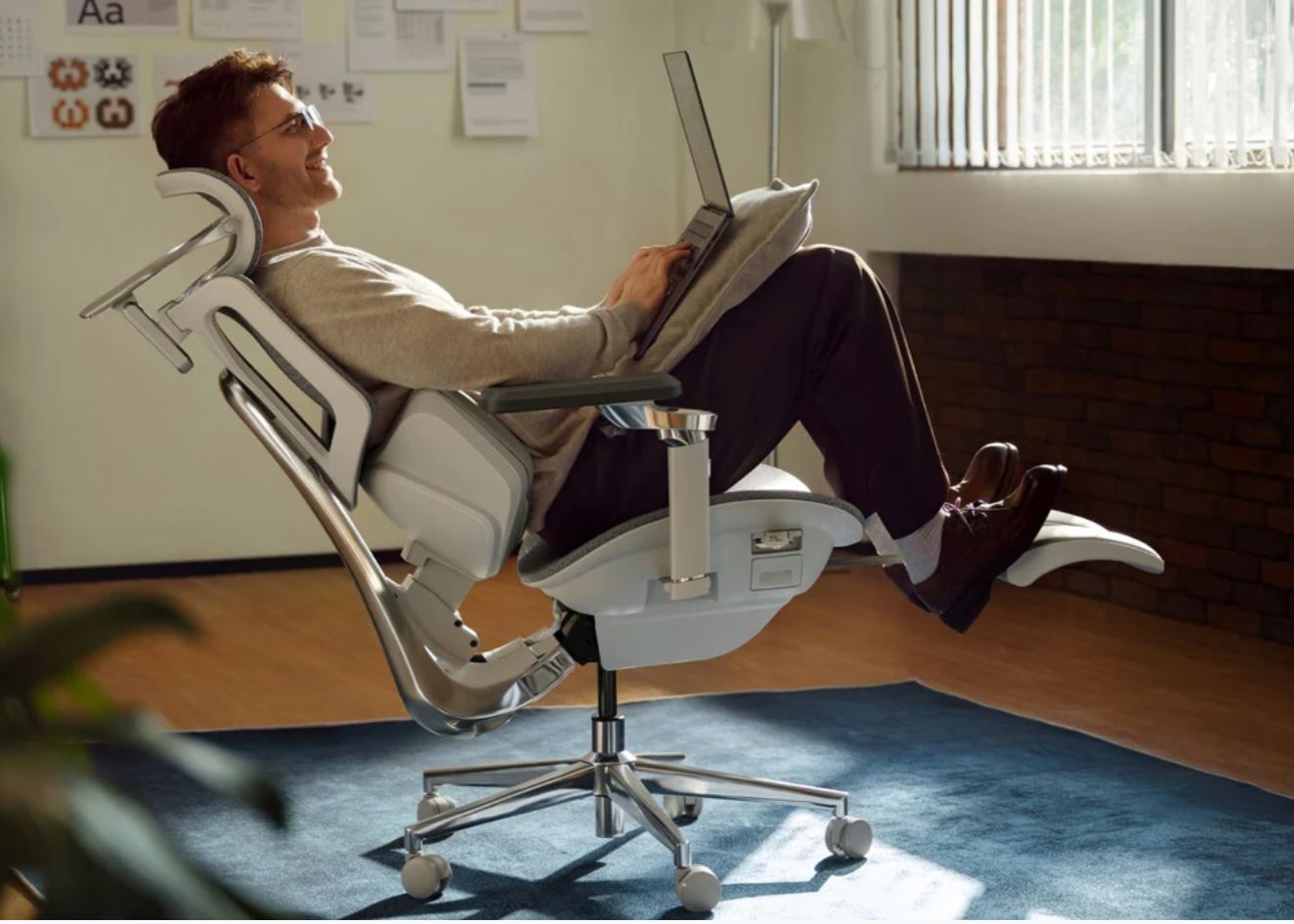 Hbada X7 Smart Ergonomic Chair, Office Chair, with Fully Automated Lumbar Tracking, 4D Adjustable Headrest, 720 Adjustable Armrests, Ventilated Seat Cushion,