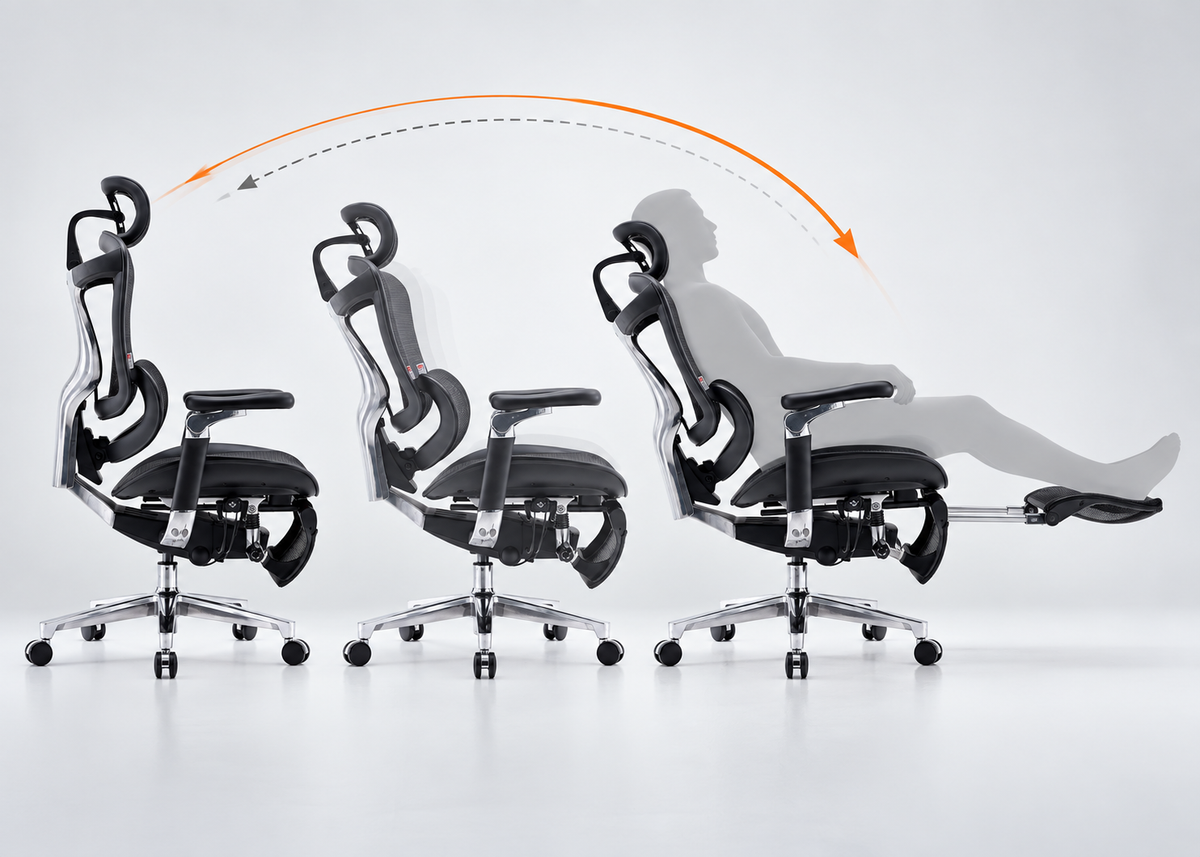 Work Upright. Recline and Unwind.