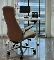 TOMU Italian Genuine Leather Executive Office Chair