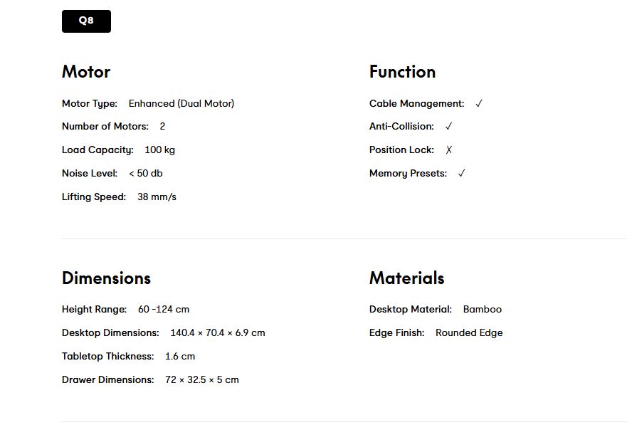 Specifications