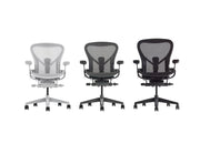 Herman Miller Aeron Chair Onyx Colour Satin Metal Base