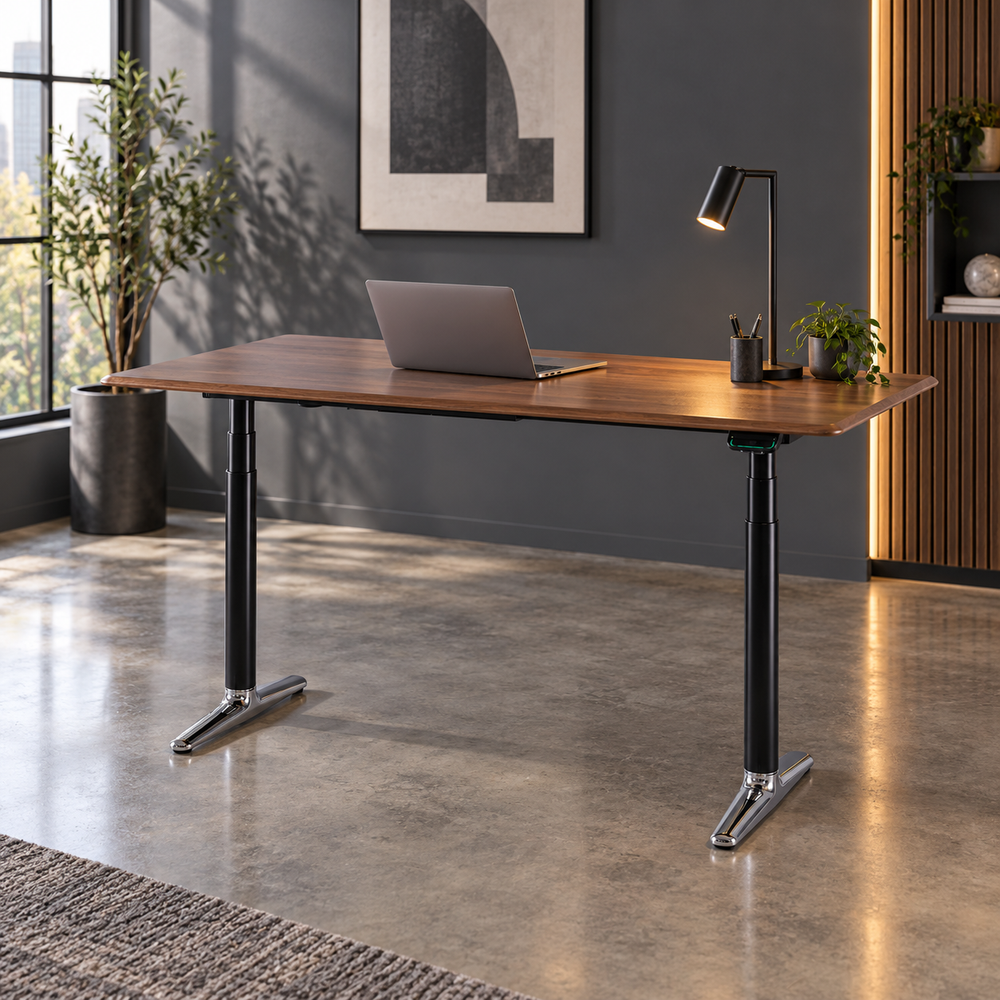 BOOKLOVE BF51 Solid North American Walnut Wood Standing Desk
