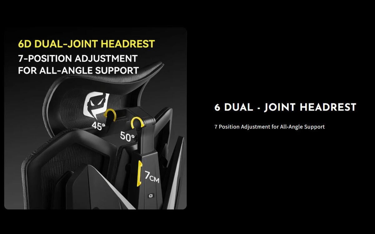 Dual-Joint Headrest