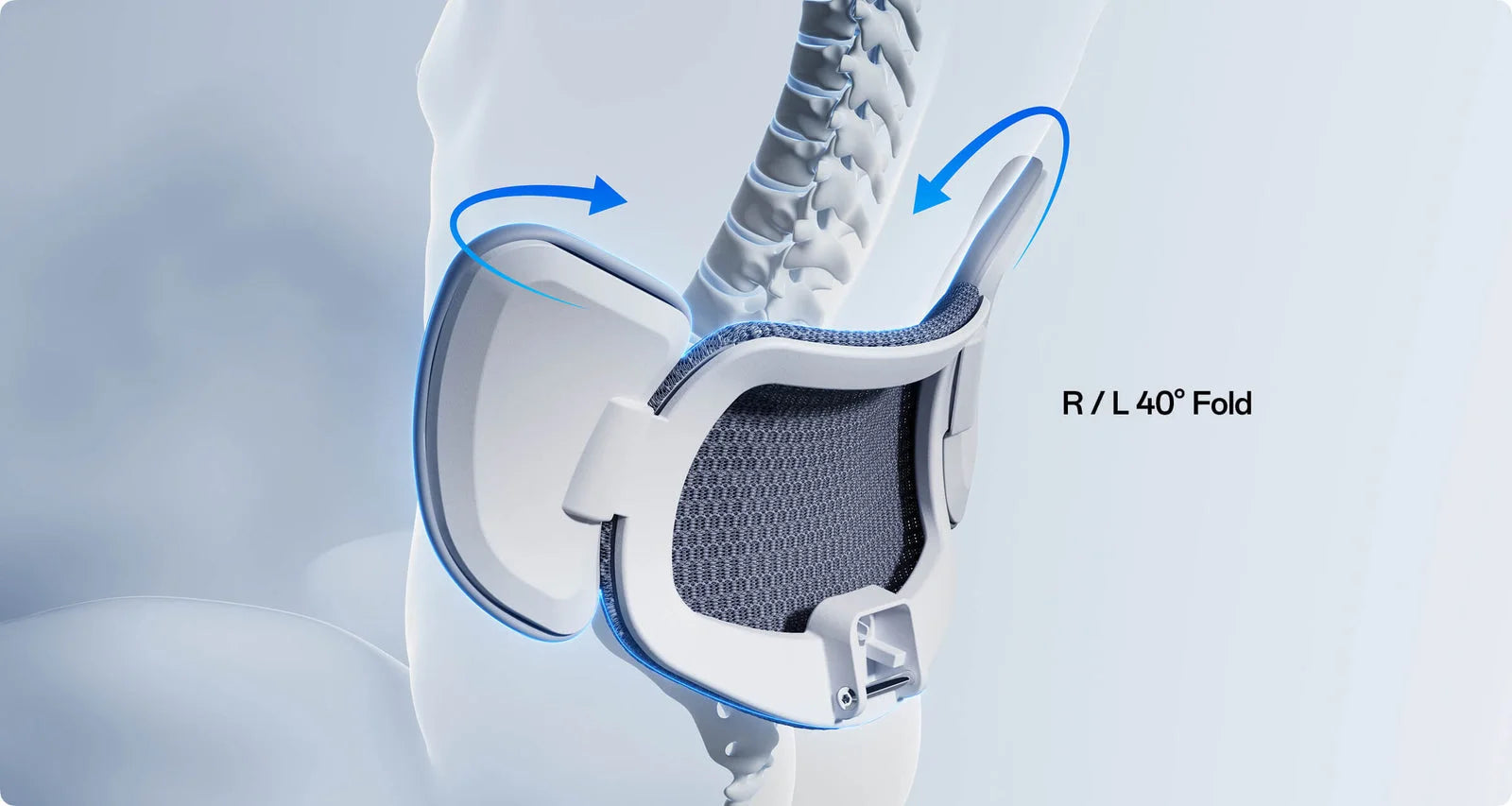 Three-zone lumbar support
