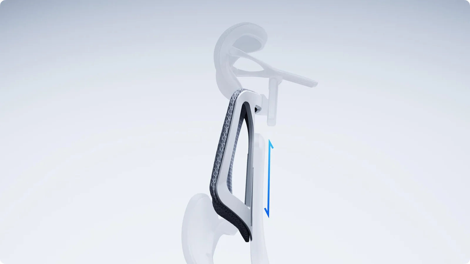 Backrest height adjustment